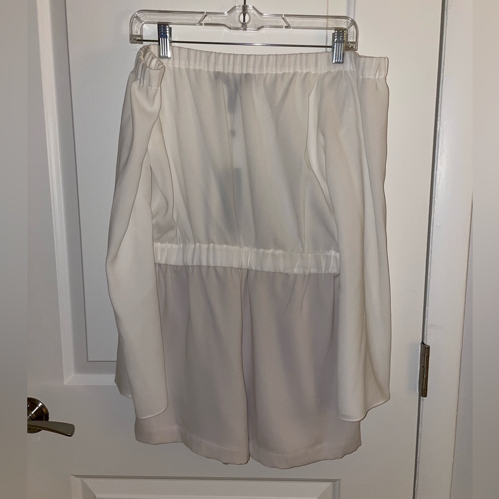 NWT BCBG Off-the-shoulder romper